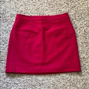 Hot Pink J Crew Wool Skirt
